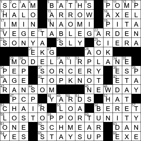 0511-17 New York Times Crossword Answers 11 May 17, Thursday