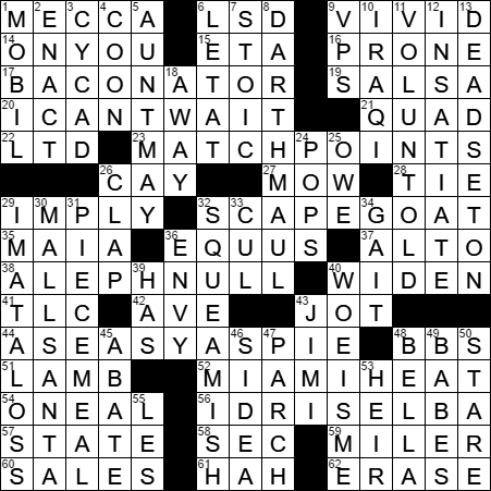 0602-17 New York Times Crossword Answers 2 Jun 17, Friday