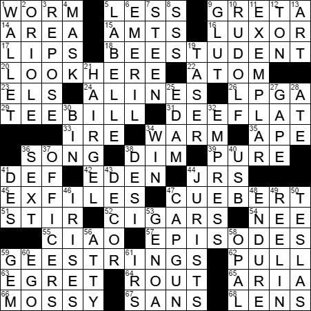 0613-17 New York Times Crossword Answers 13 Jun 17, Tuesday