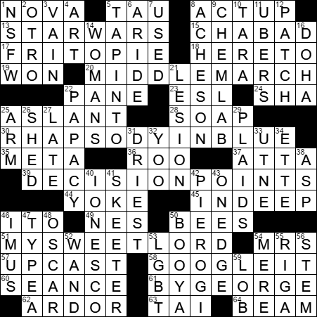 0614-17 New York Times Crossword Answers 14 Jun 17, Wednesday
