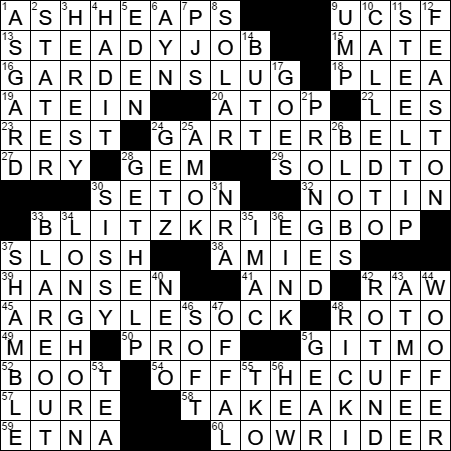 0607-17 New York Times Crossword Answers 7 Jun 17, Wednesday