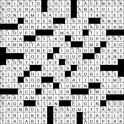 Tied Up Crossword Clue