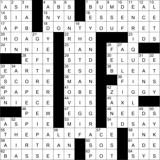 0901 21 NY Times Crossword 1 Sep 21 Wednesday NYXCrossword com