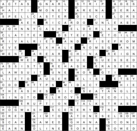 0905 21 NY Times Crossword 5 Sep 21 Sunday NYXCrossword