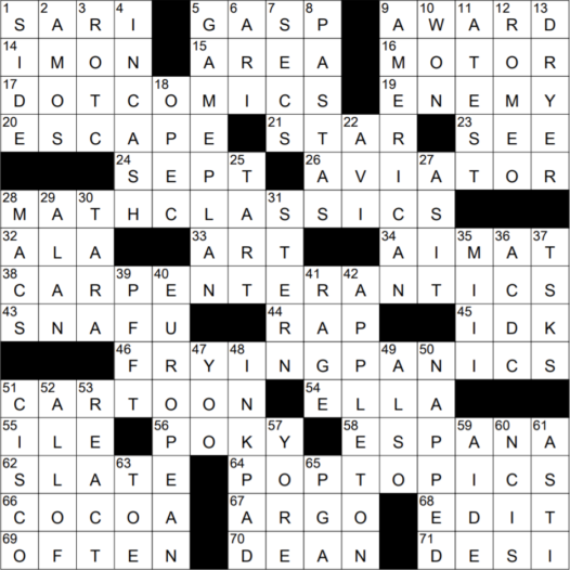 0922 21 Ny Times Crossword 22 Sep, Coat In The Winter New York Times Crossword Clue