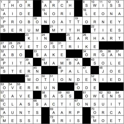 0921-21 NY Times Crossword 21 Sep 21, Tuesday - NYXCrossword.com