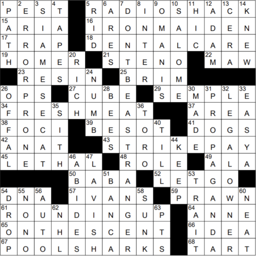 1126-21 NY Times Crossword 26 Nov 21, Friday