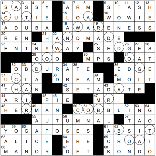 1117-21 NY Times Crossword 17 Nov 21, Wednesday