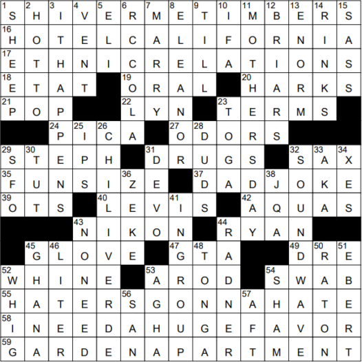 1119-21 NY Times Crossword 19 Nov 21, Friday