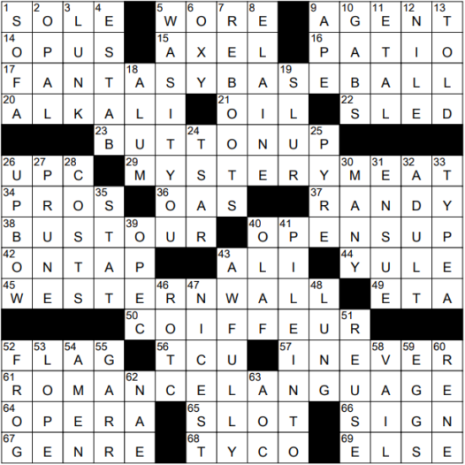 1122-21 NY Times Crossword 22 Nov 21, Monday
