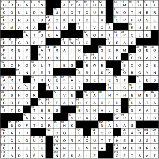 1212-21 NY Times Crossword 12 Dec 21, Sunday 