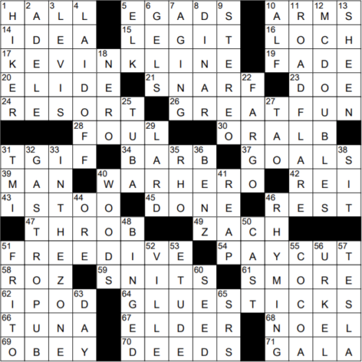 0112-22 NY Times Crossword 12 Jan 22, Wednesday 