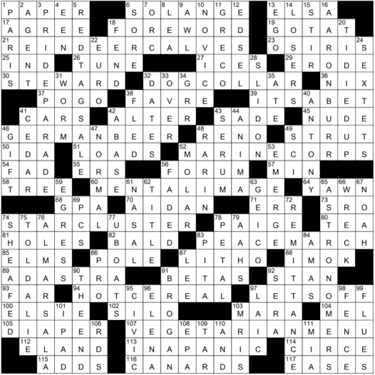 0102 22 NY Times Crossword 2 Jan 22 Sunday NYXCrossword com