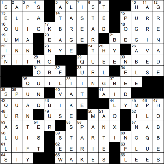1205-22 NY Times Crossword 5 Dec 22, Monday 