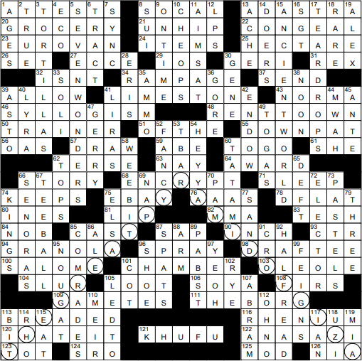 0327 22 NY Times Crossword 27 Mar 22 Sunday NYXCrossword com