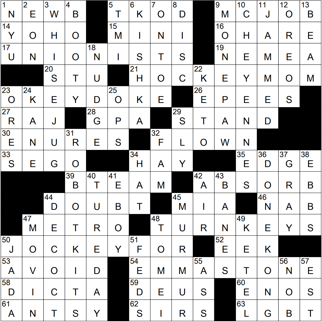 0407-22 NY Times Crossword 7 Apr 22, Thursday 