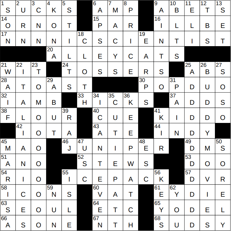 0616-22 NY Times Crossword 16 Jun 22, Thursday 