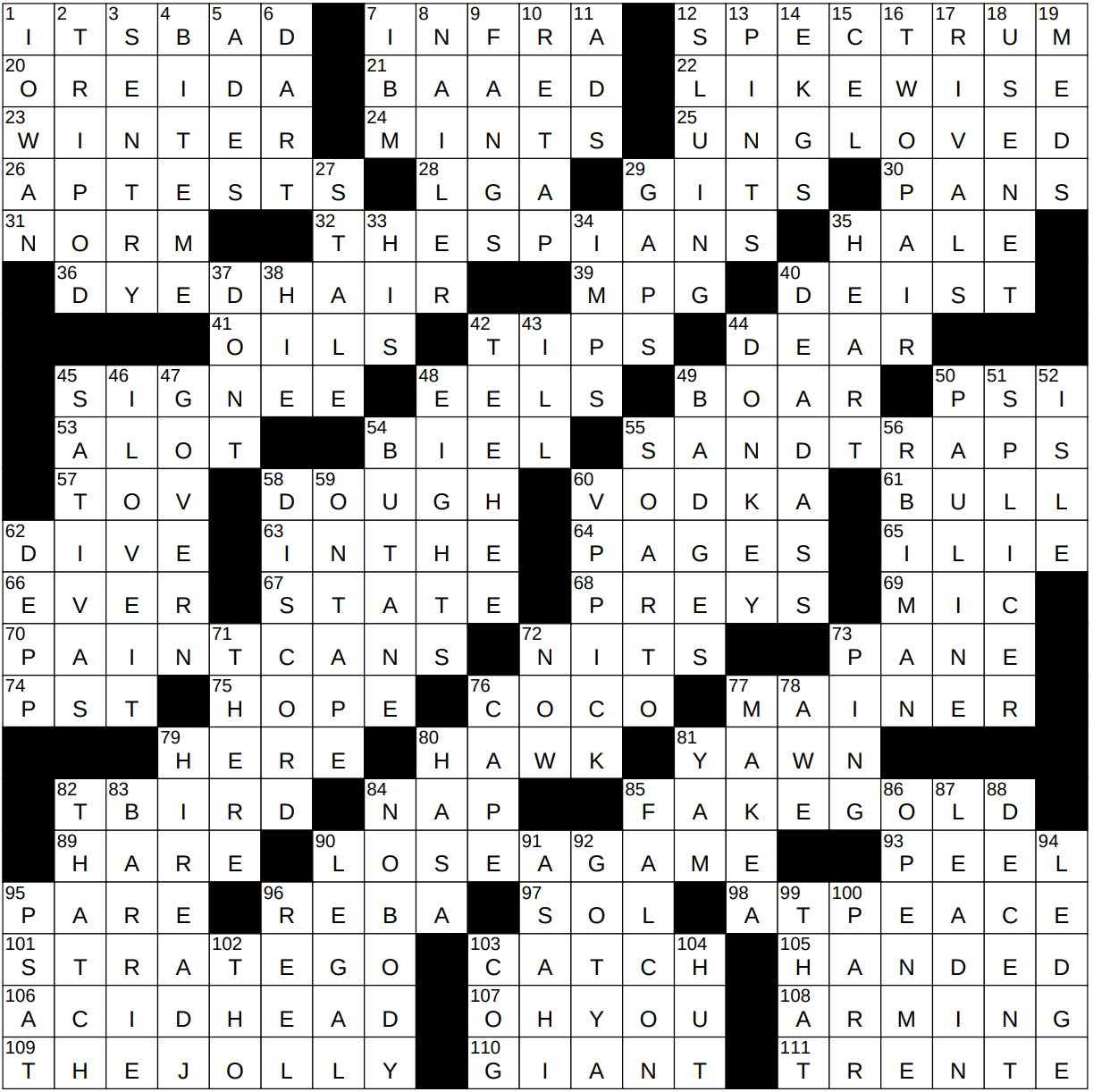 0619-22 NY Times Crossword 19 Jun 22, Sunday 