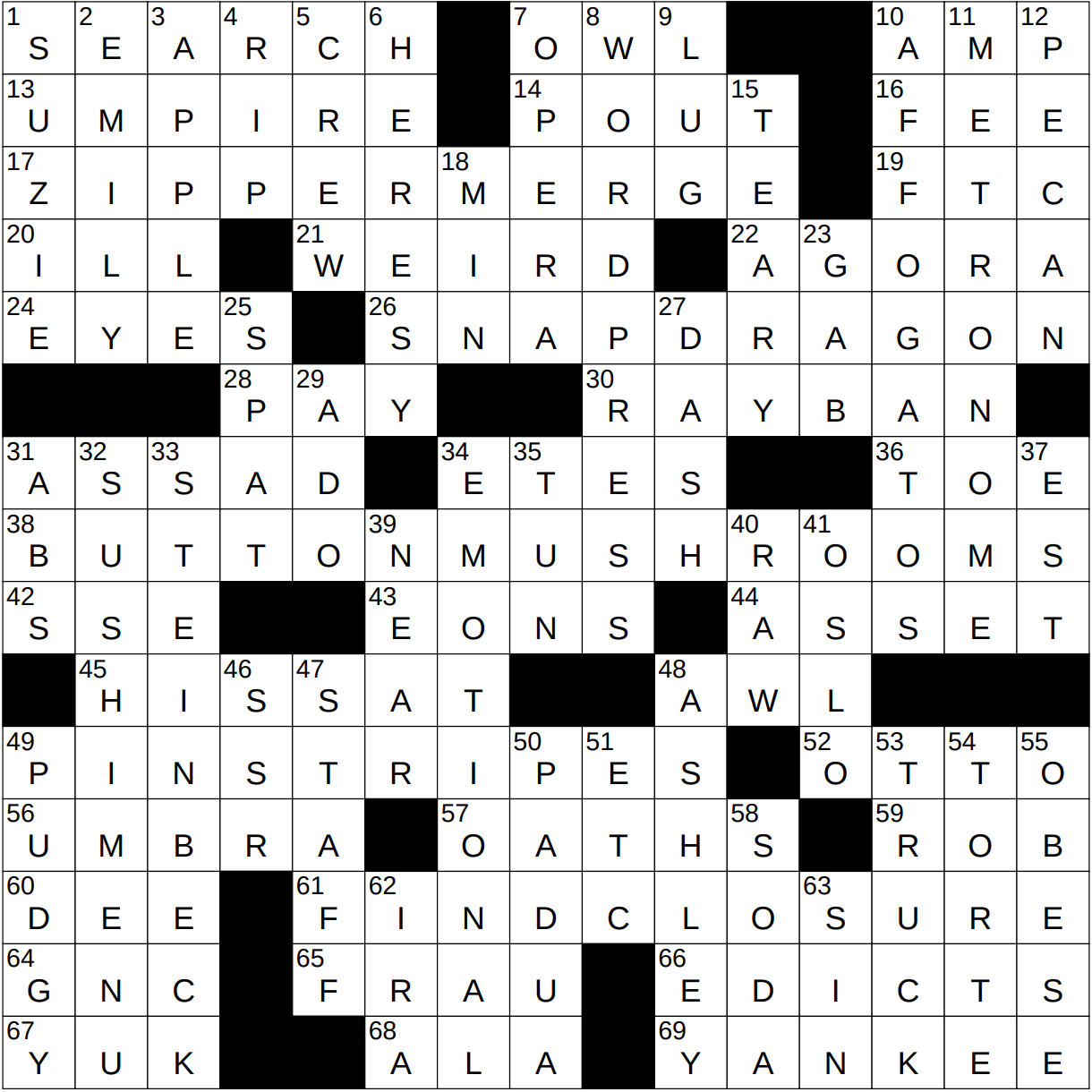 away from the center crossword clue love happiness hope