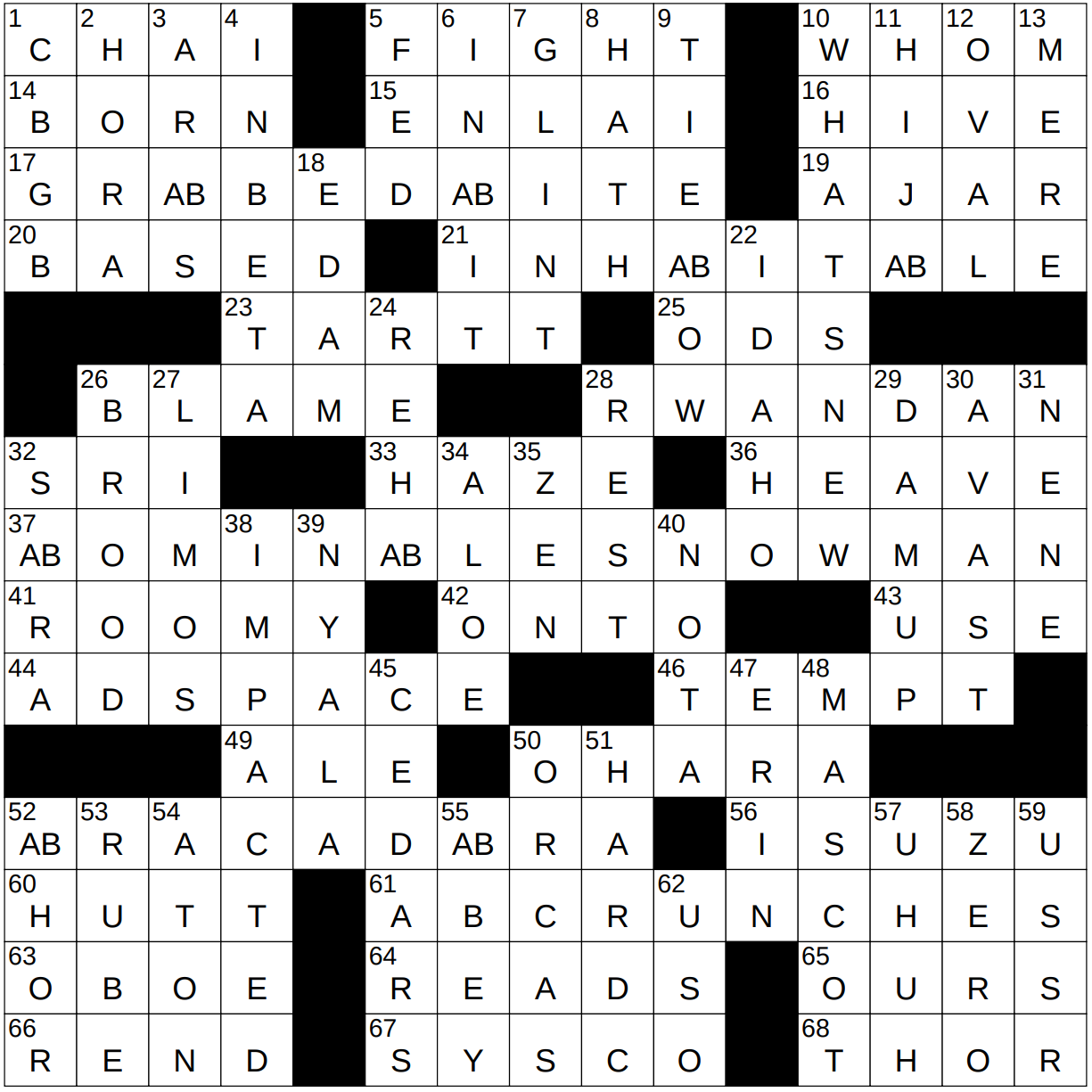 0629-22 NY Times Crossword 29 Jun 22, Wednesday 