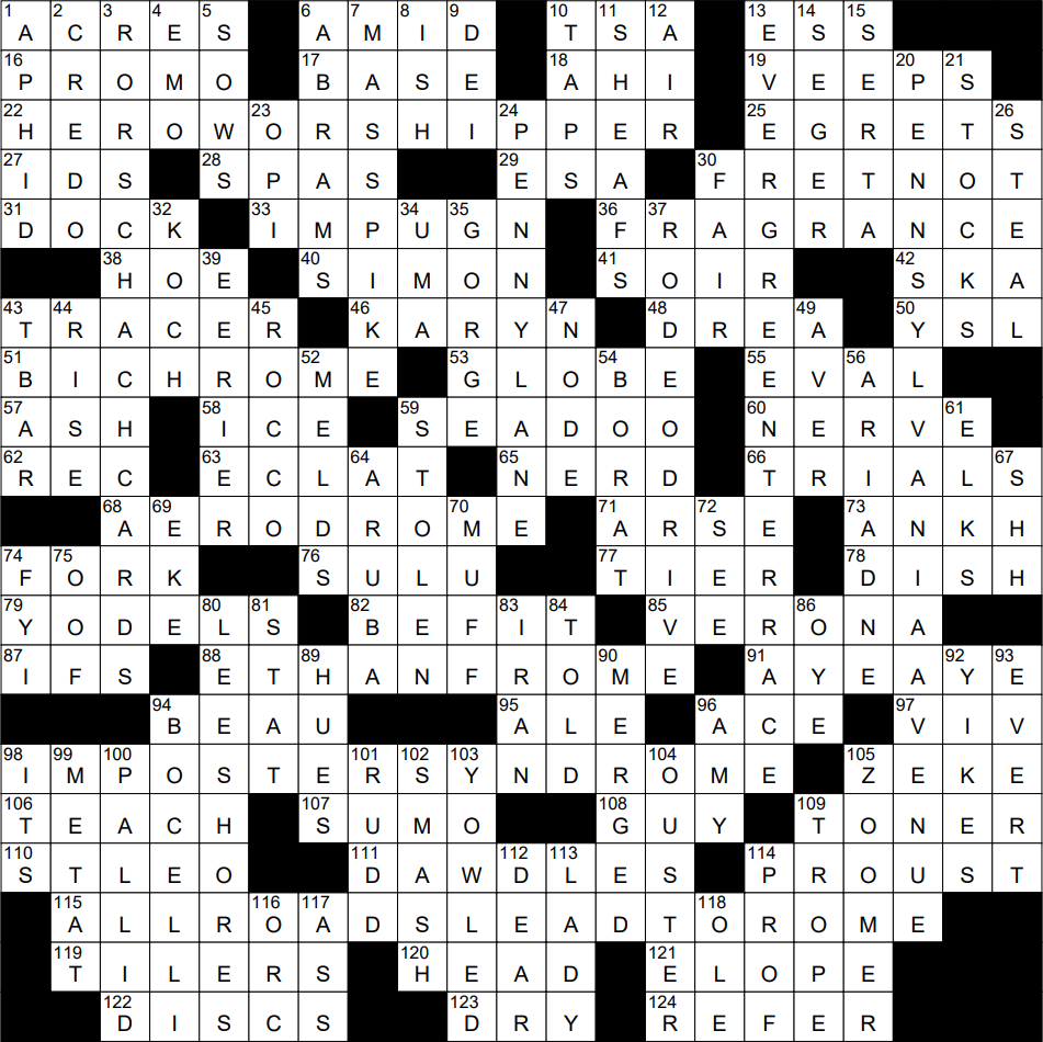 0724 22 NY Times Crossword 24 Jul 22 Sunday NYXCrossword com