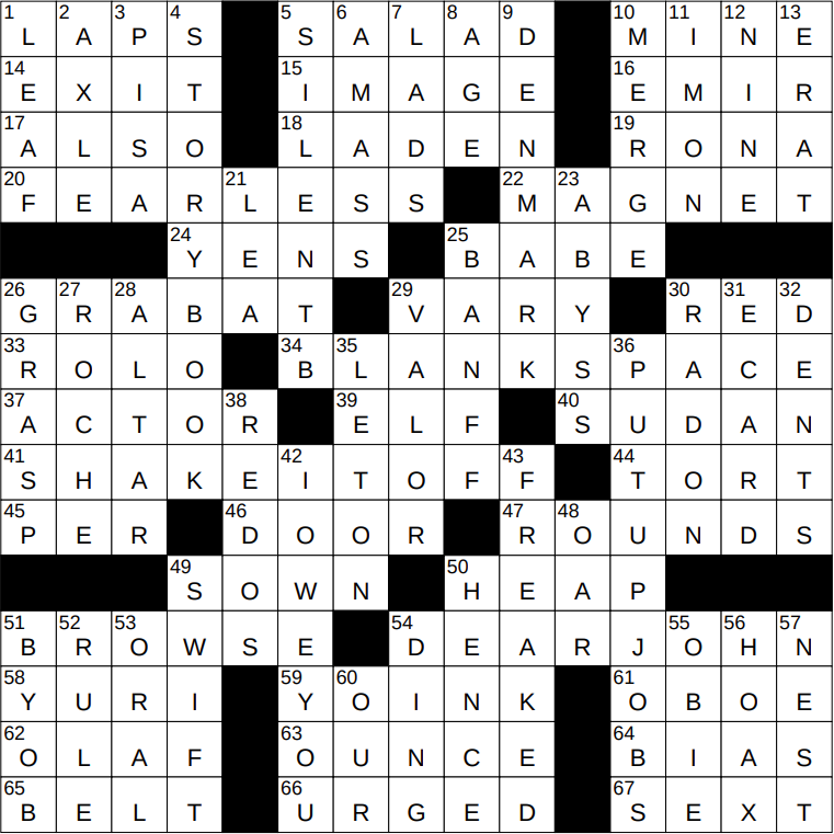 1205-22 NY Times Crossword 5 Dec 22, Monday 