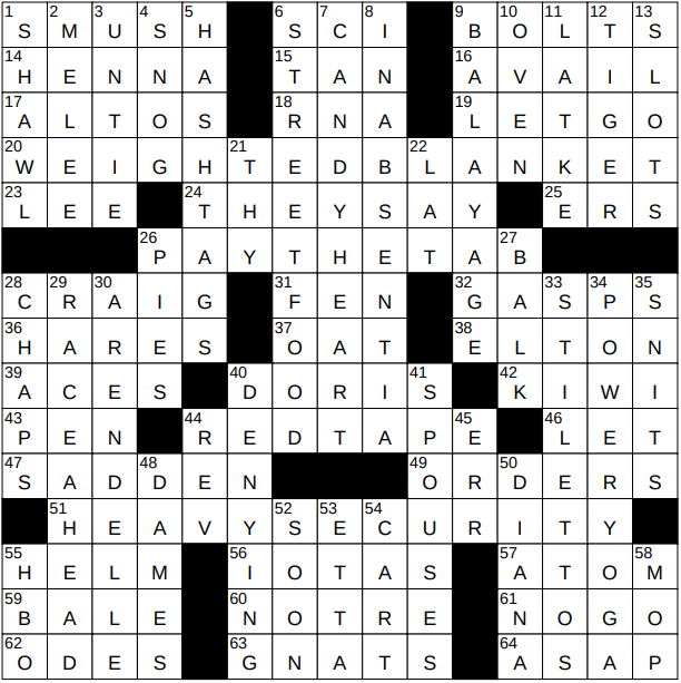 0805 22 NY Times Crossword 5 Aug 22 Friday NYXCrossword com