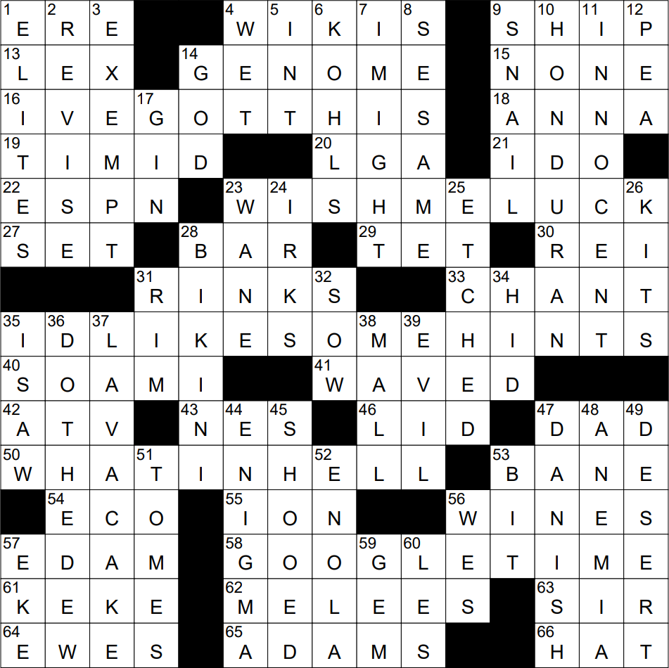 0907 22 NY Times Crossword 7 Sep 22 Wednesday NYXCrossword com