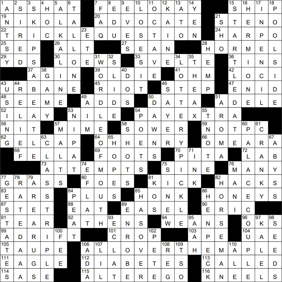 1002 22 NY Times Crossword 2 Oct 22 Sunday NYXCrossword com