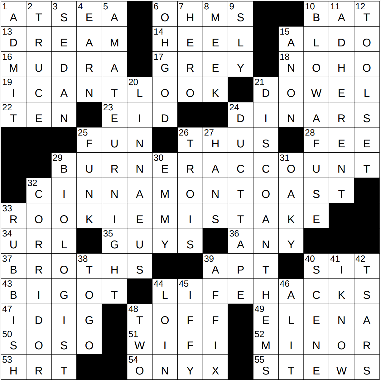 1028 22 NY Times Crossword 28 Oct 22 Friday NYXCrossword com
