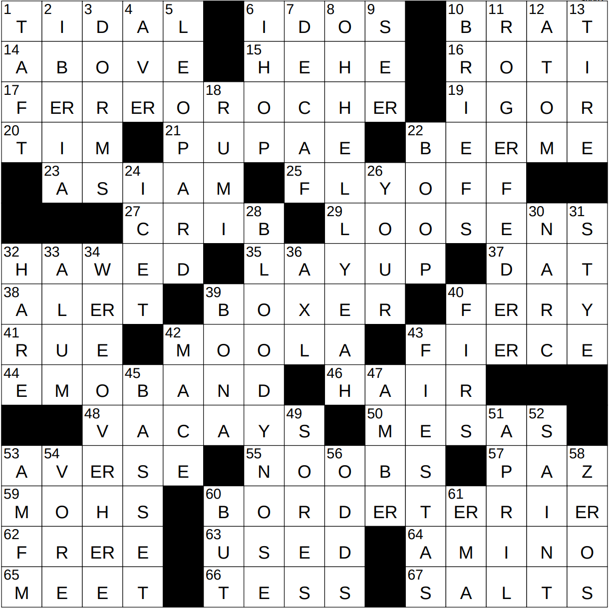 1102-22 NY Times Crossword 2 Nov 22, Wednesday 