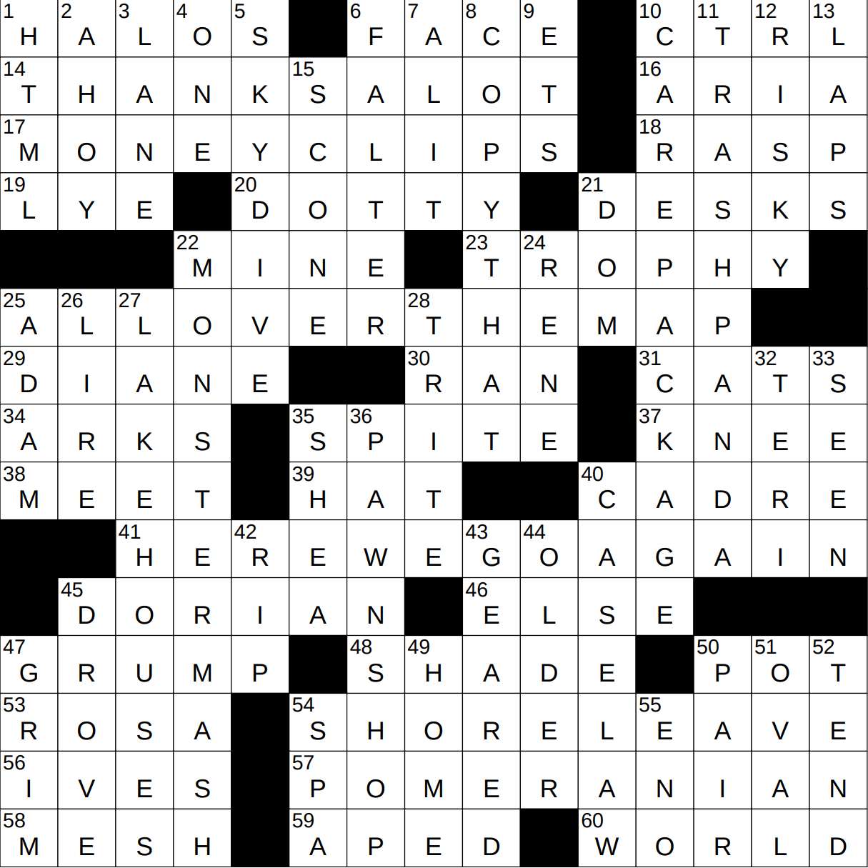 1120-16 New York Times Crossword Answers 20 Nov 16, Sunday 