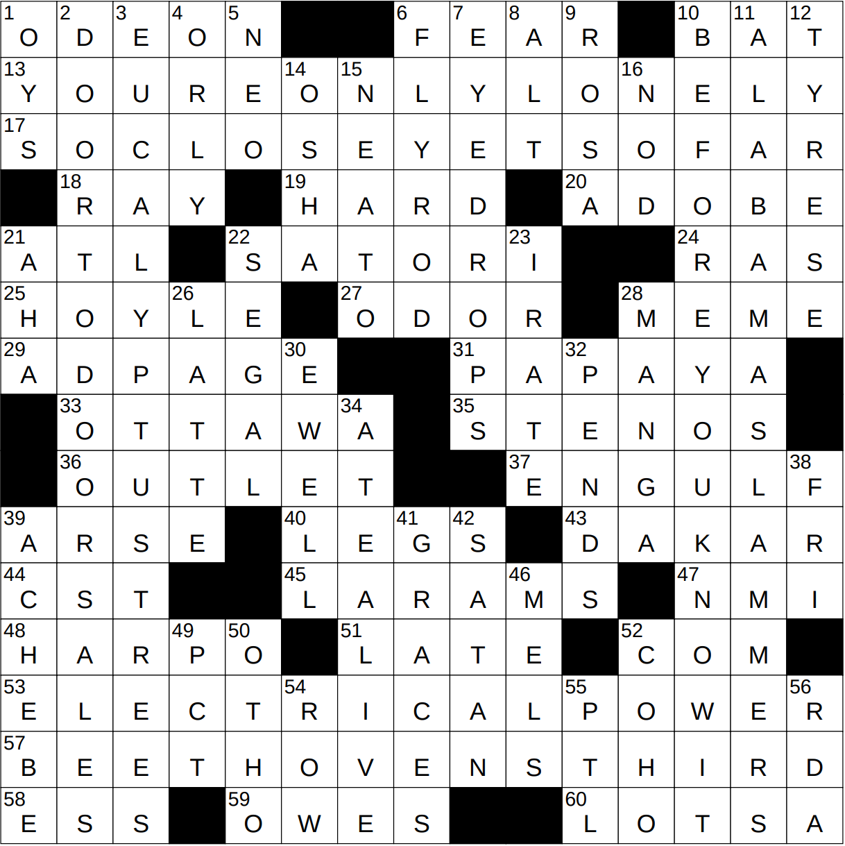 1224 22 NY Times Crossword 24 Dec 22 Saturday NYXCrossword com