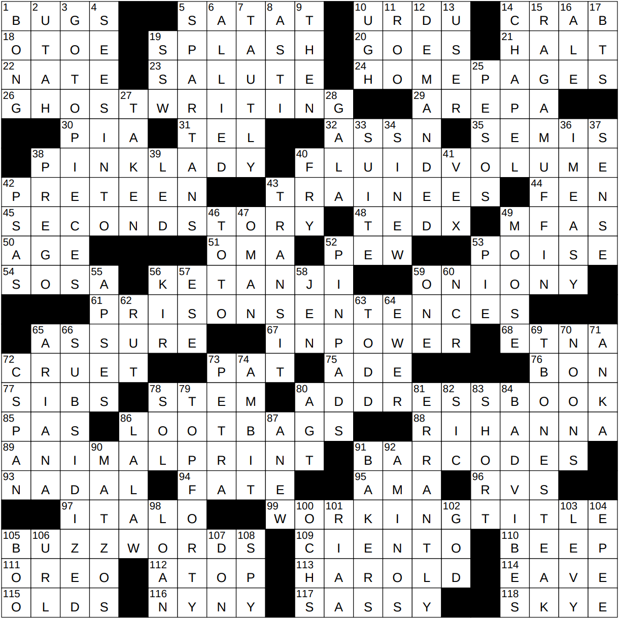 1225-22 NY Times Crossword 25 Dec 22, Sunday 