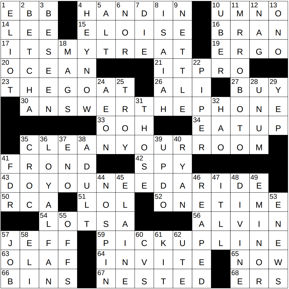 0118 23 NY Times Crossword 18 Jan 23 Wednesday NYXCrossword com