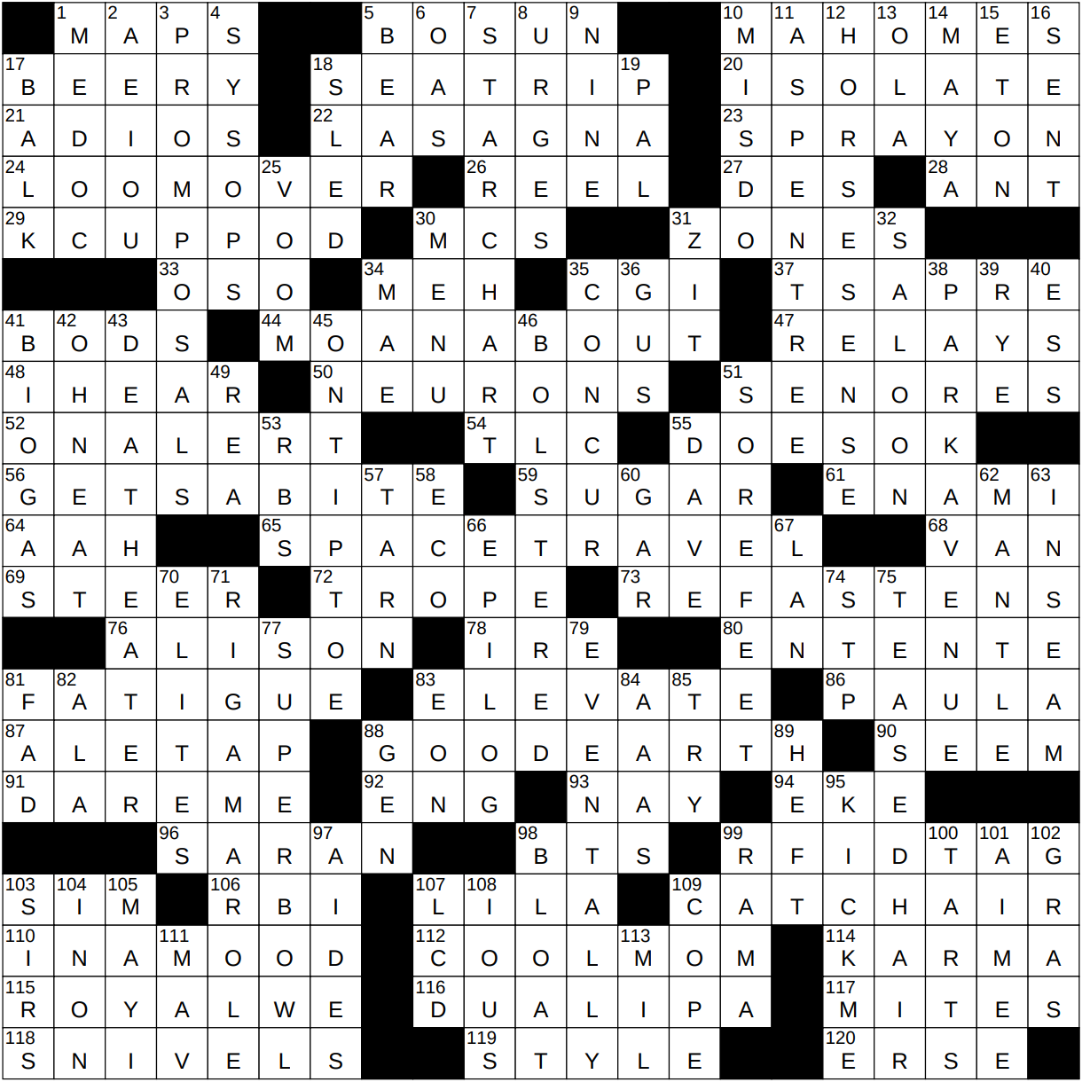 0129 23 NY Times Crossword 29 Jan 23 Sunday NYXCrossword com
