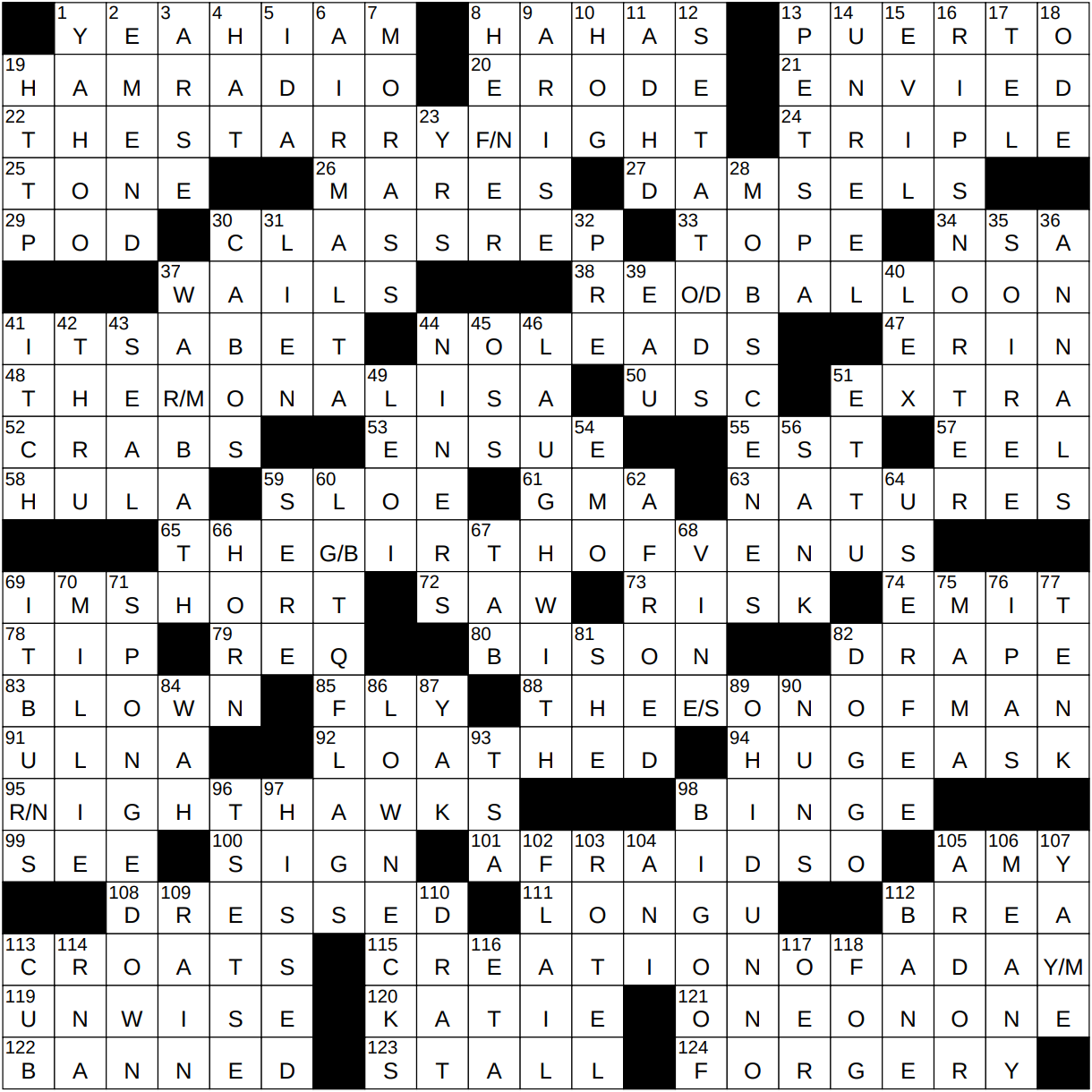 0402 23 NY Times Crossword 2 Apr 23 Sunday NYXCrossword com