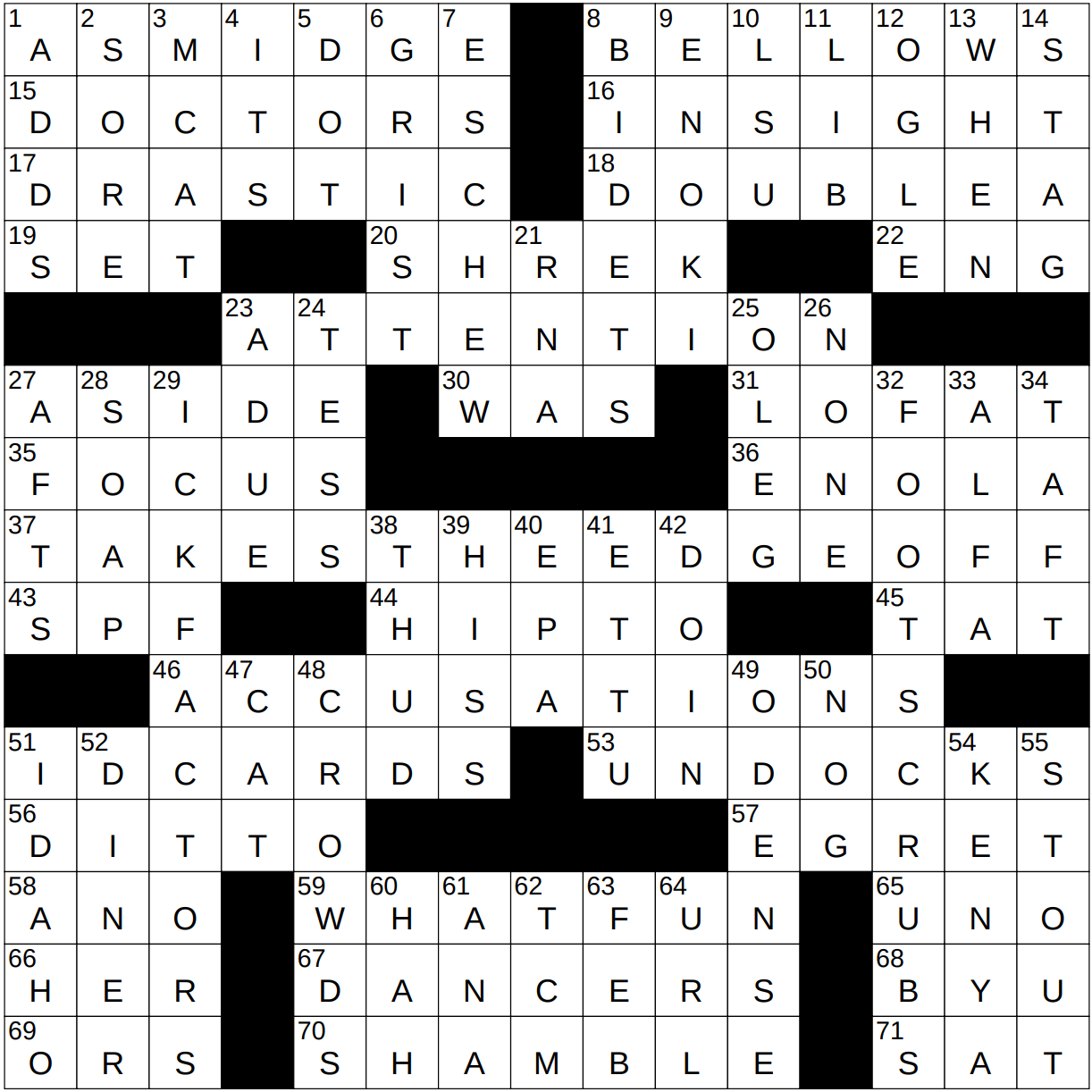 0427 23 NY Times Crossword 27 Apr 23 Thursday NYXCrossword com