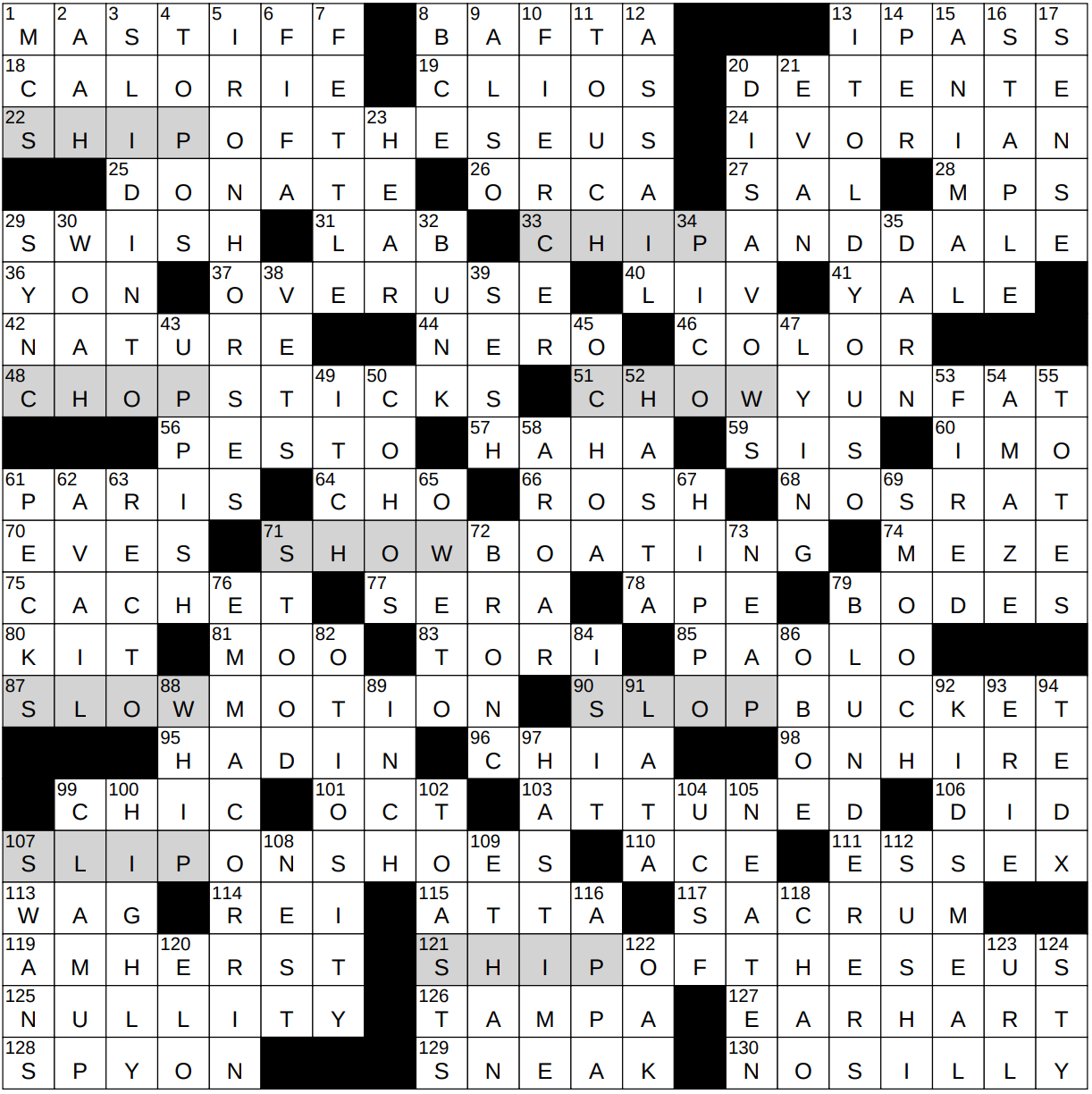 0507 23 NY Times Crossword 7 May 23 Sunday NYXCrossword com