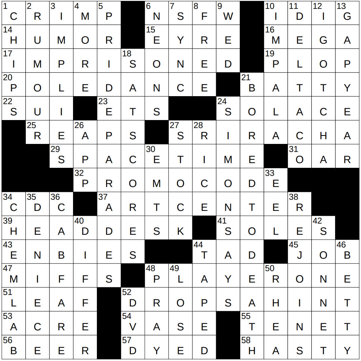 0513 23 NY Times Crossword 13 May 23 Saturday NYXCrossword com