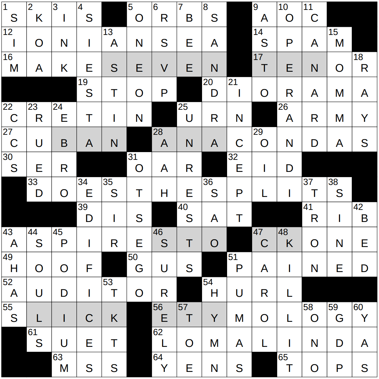 0517 23 NY Times Crossword 17 May 23 Wednesday NYXCrossword com