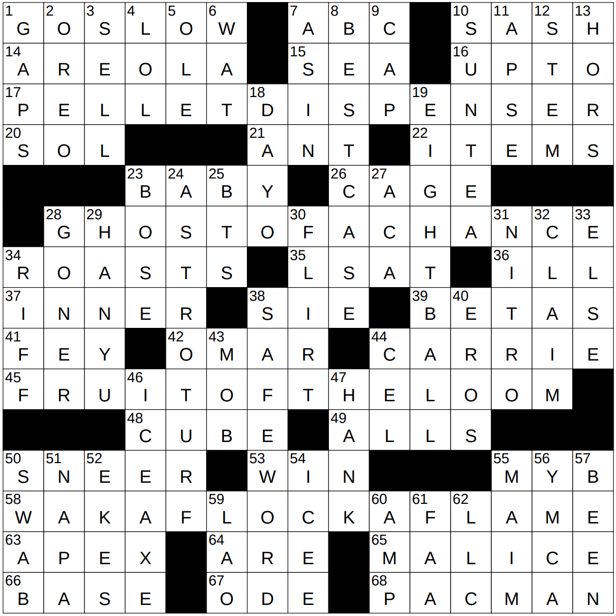 0524 23 NY Times Crossword 24 May 23 Wednesday NYXCrossword com