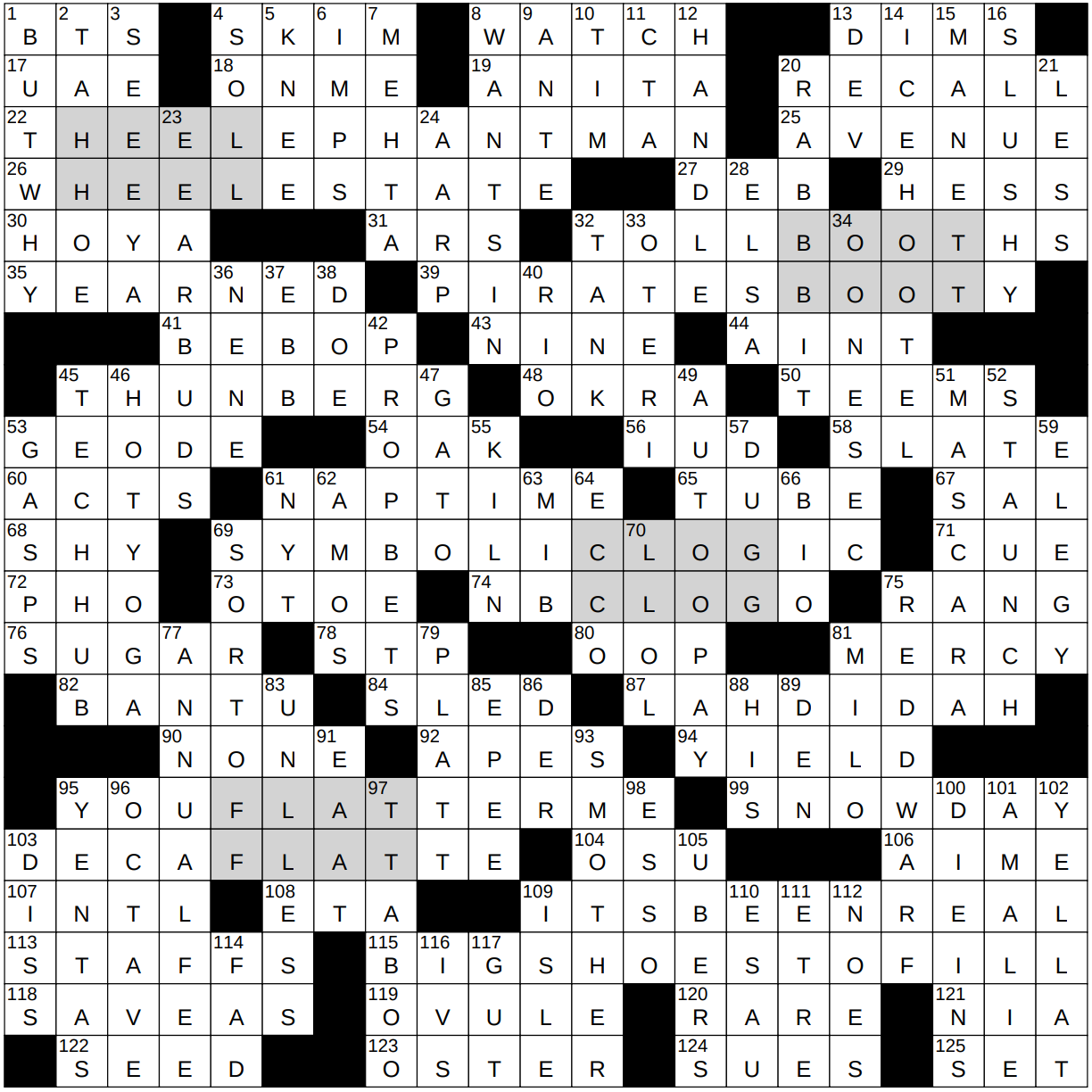 0302-23 NY Times Crossword 2 Mar 23, Thursday 