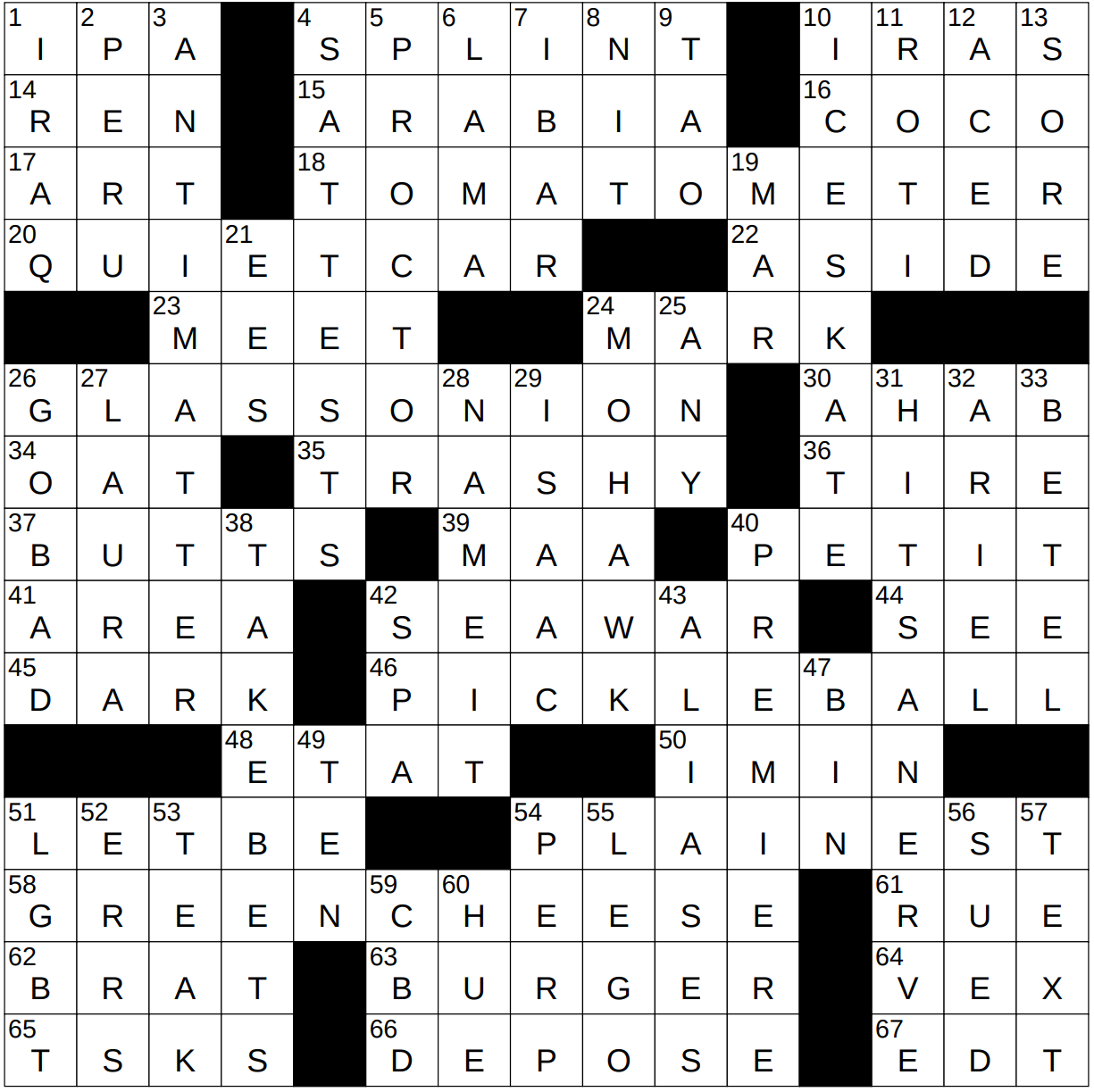 0704 23 NY Times Crossword 4 Jul 23 Tuesday NYXCrossword com