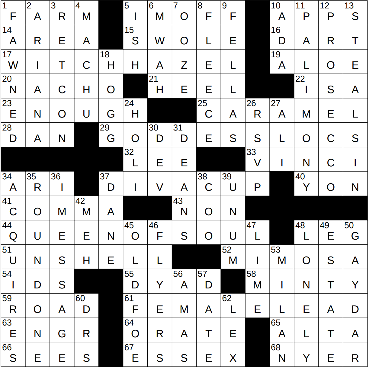 0815 23 NY Times Crossword 15 Aug 23 Tuesday NYXCrossword com