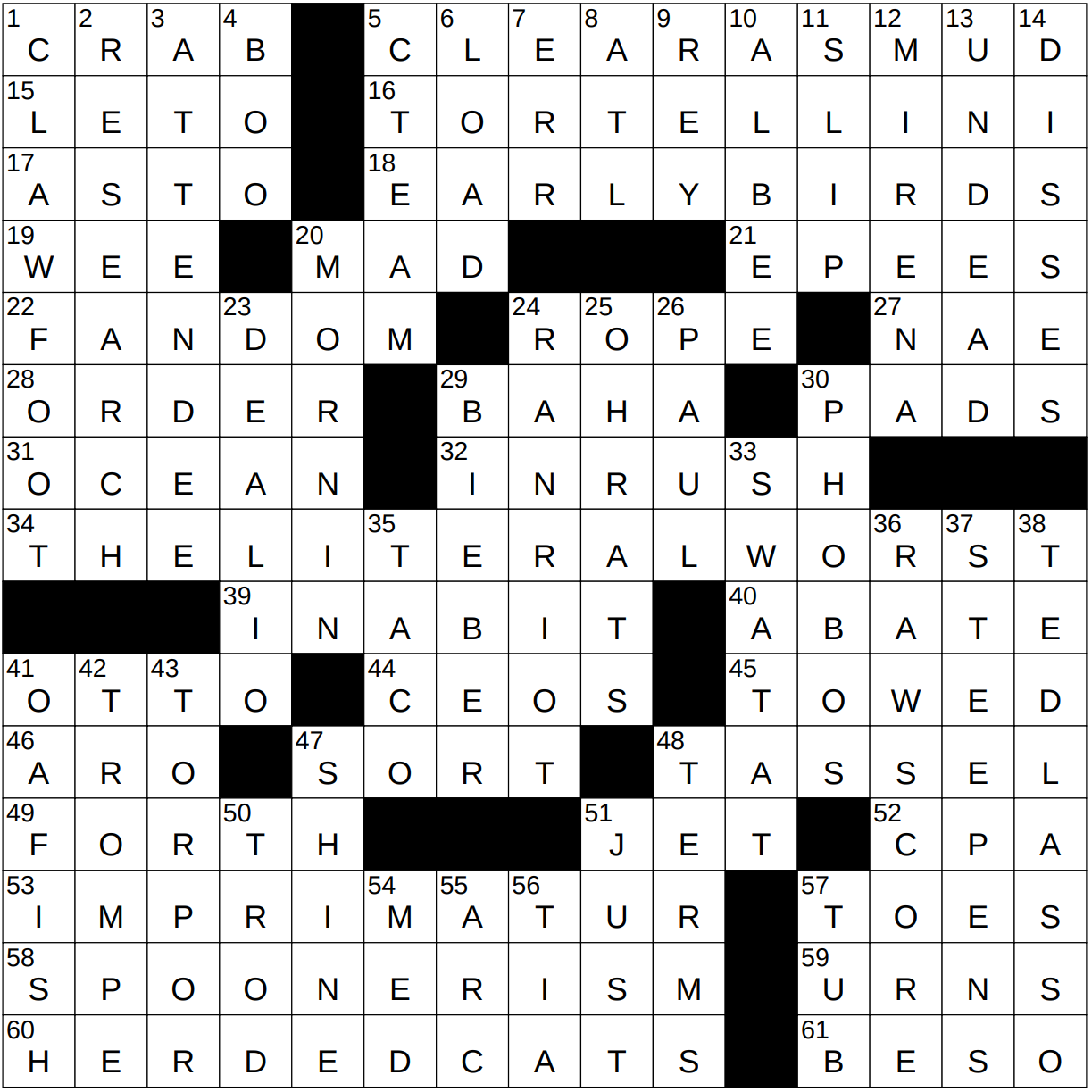 0929-23 NY Times Crossword 29 Sep 23, Friday 