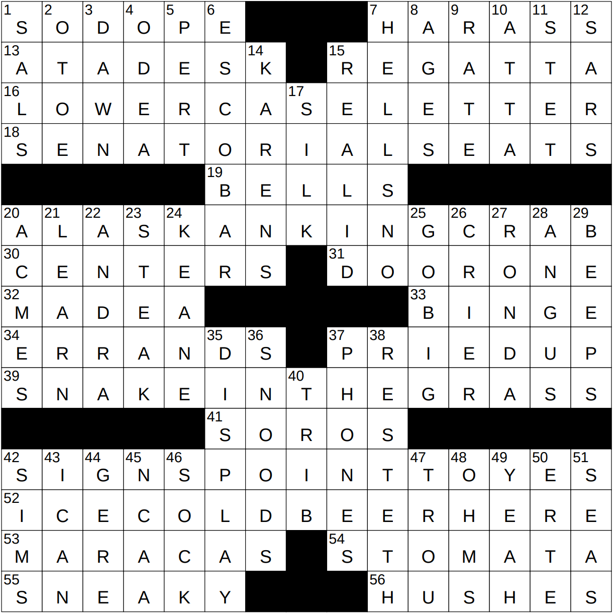 Feb. 19 crossword puzzle - INDY Week
