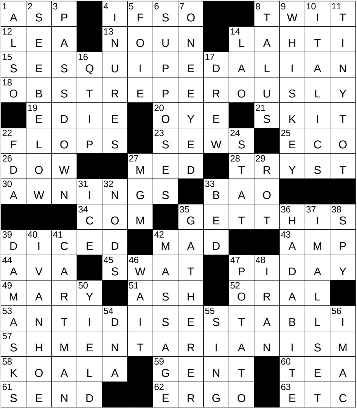 1107-23 NY Times Crossword 7 Nov 23, Tuesday 