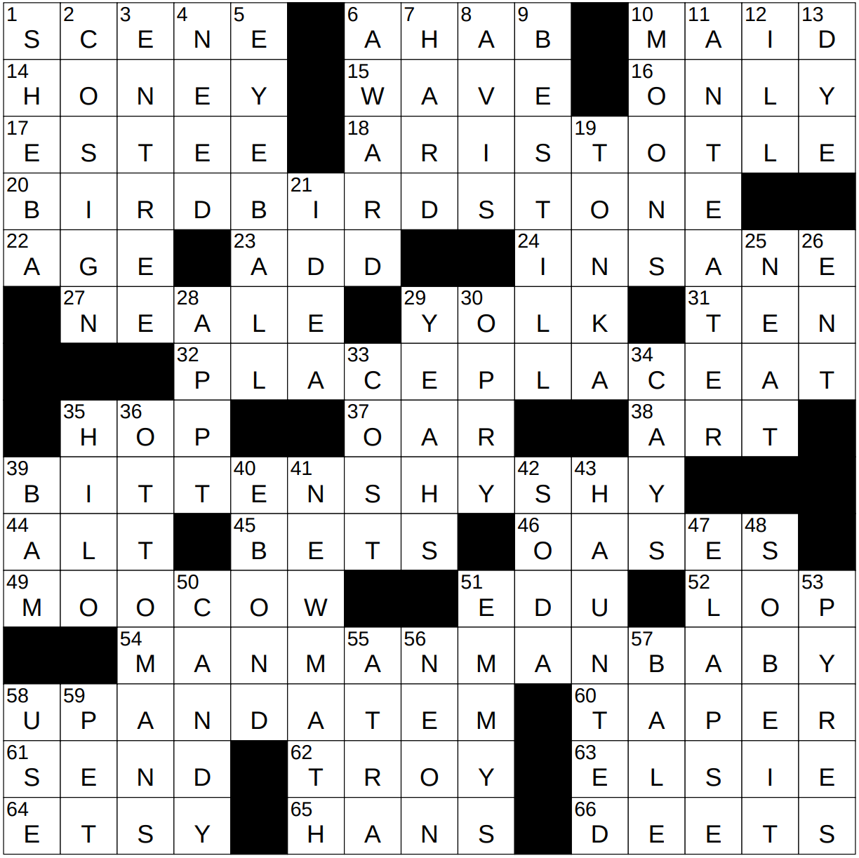 0620-23 NY Times Crossword 20 Jun 23, Tuesday 