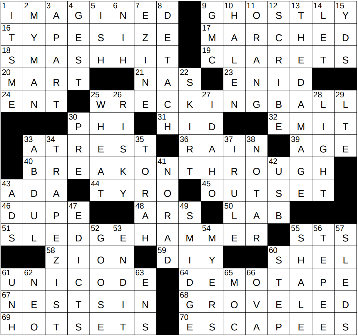 0628-23 NY Times Crossword 28 Jun 23, Wednesday 